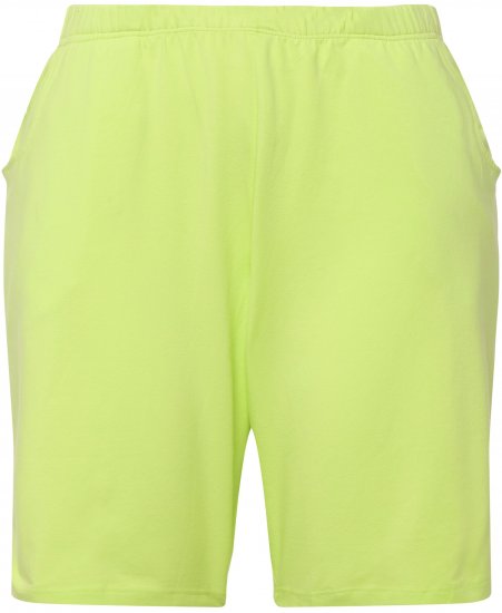 Ulla Popken Stretch Knit Bermuda Shorts Green - Дамски Дънки & Панталони в Големи Размери – Plus Size - 