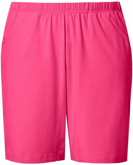 Ulla Popken Stretch Knit Bermuda Shorts Red - Дамски Дънки & Панталони в Големи Размери – Plus Size - 