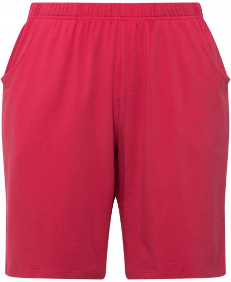 Ulla Popken Stretch Knit Bermuda Shorts Red - Дамски Дънки & Панталони в Големи Размери – Plus Size - 