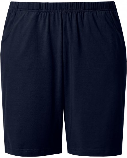 Ulla Popken Stretch Knit Bermuda Shorts Blue - Дамски Дънки & Панталони в Големи Размери – Plus Size - 