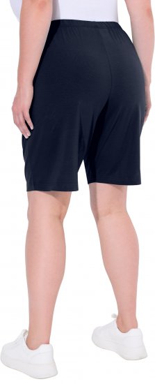 Ulla Popken Stretch Knit Bermuda Shorts Blue - Дамски Дънки & Панталони в Големи Размери – Plus Size - 