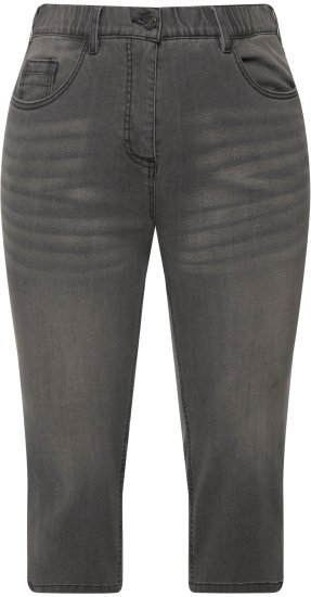 Ulla Popken Basic Capri Sarah Fit Jeans Gray - Дамски Дънки & Панталони в Големи Размери – Plus Size - 
