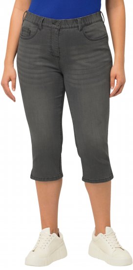Ulla Popken Basic Capri Sarah Fit Jeans Gray - Дамски Дънки & Панталони в Големи Размери – Plus Size - 
