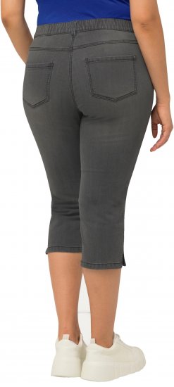 Ulla Popken Basic Capri Sarah Fit Jeans Gray - Дамски Дънки & Панталони в Големи Размери – Plus Size - 