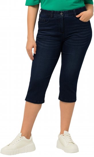 Ulla Popken Basic Capri Sarah Fit Jeans Denim Blue - Дамски Дънки & Панталони в Големи Размери – Plus Size - 