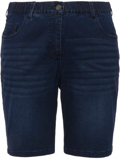 Ulla Popken Basic Denim Mandy Bermuda Shorts Blue Denim - Дамски Дънки & Панталони в Големи Размери – Plus Size - 