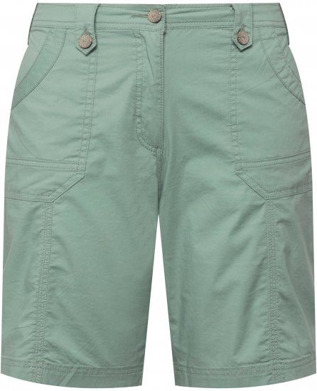 Ulla Popken Cargo Bermuda Shorts Light Moss Green - Дамски Дънки & Панталони в Големи Размери – Plus Size - 