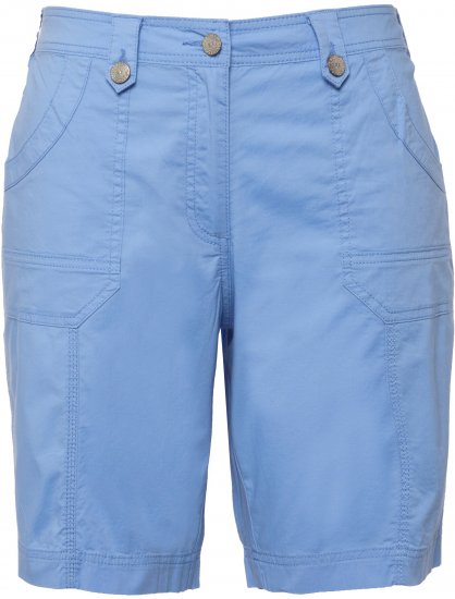 Ulla Popken Cargo Bermuda Shorts Cloud Blue - Дамски Дънки & Панталони в Големи Размери – Plus Size - 