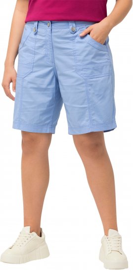 Ulla Popken Cargo Bermuda Shorts Cloud Blue - Дамски Дънки & Панталони в Големи Размери – Plus Size - 