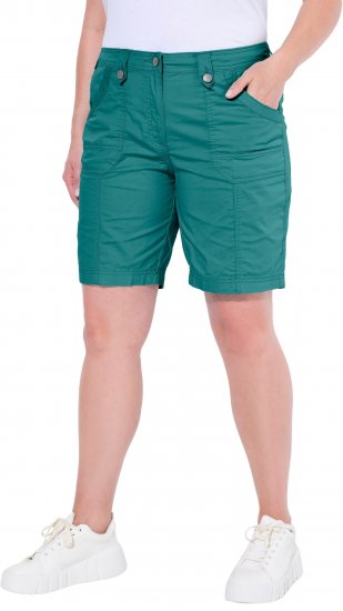 Ulla Popken Cargo Bermuda Shorts Teal - Дамски Дънки & Панталони в Големи Размери – Plus Size - 