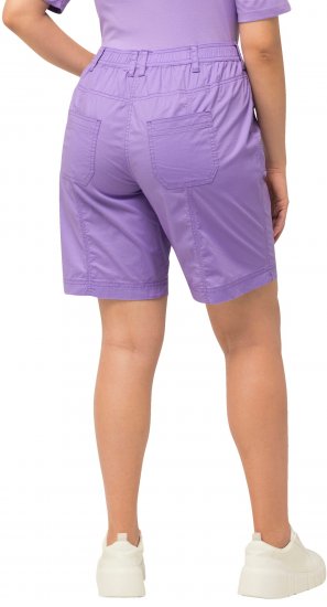 Ulla Popken Cargo Bermuda Shorts Pale Lilac - Дамски Дънки & Панталони в Големи Размери – Plus Size - 