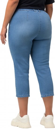 Ulla Popken Cropped Stretch Blend Mony Jeans Blue - Дамски Дънки & Панталони в Големи Размери – Plus Size - 