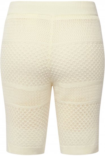 Ulla Popken Crochet Bermuda Layered Look Shorts White - Дамски Дънки & Панталони в Големи Размери – Plus Size - 