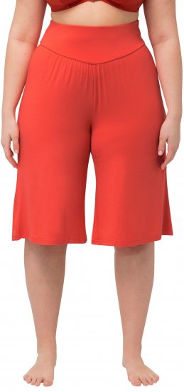 Ulla Popken Wide Leg Flared Bermuda Shorts - Дамски Дънки & Панталони в Големи Размери – Plus Size - 