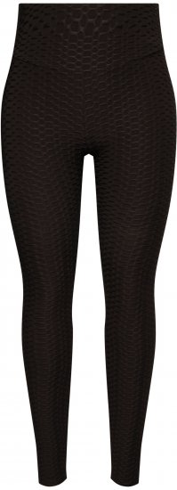 Ulla Popken Textured High Waisted Leggings Grey - Дамски Дънки & Панталони в Големи Размери – Plus Size - 