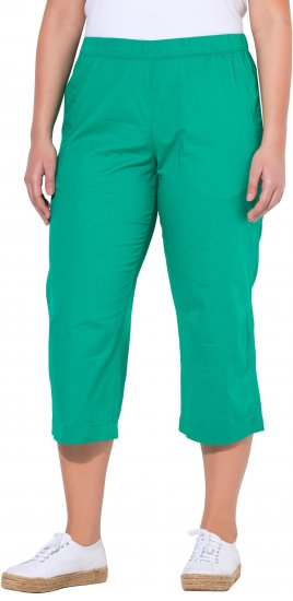 Ulla Popken Cropped Ruby Fit Pants Emerald Green - Дамски Дънки & Панталони в Големи Размери – Plus Size - 