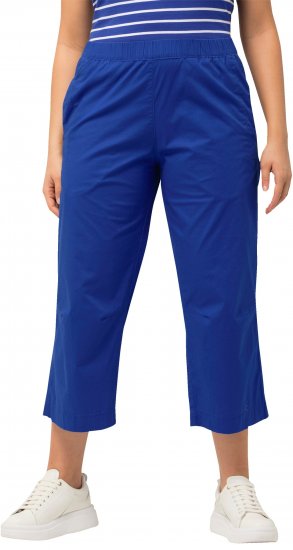 Ulla Popken Cropped Ruby Fit Pants Blue - Дамски Дънки & Панталони в Големи Размери – Plus Size - 