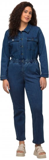 Ulla Popken Denim Boiler Suit Blue Denim - Дамски Дънки & Панталони в Големи Размери – Plus Size - 