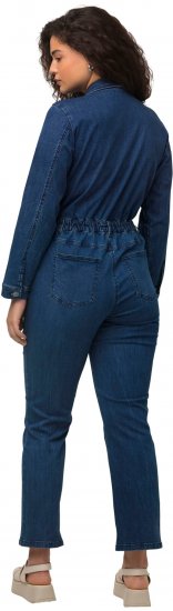 Ulla Popken Denim Boiler Suit Blue Denim - Дамски Дънки & Панталони в Големи Размери – Plus Size - 