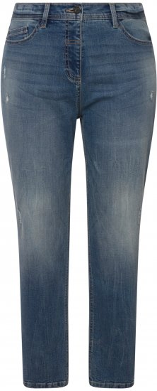 Ulla Popken Thermal Mom Jeans Blue Denim - Дамски Дънки & Панталони в Големи Размери – Plus Size - 