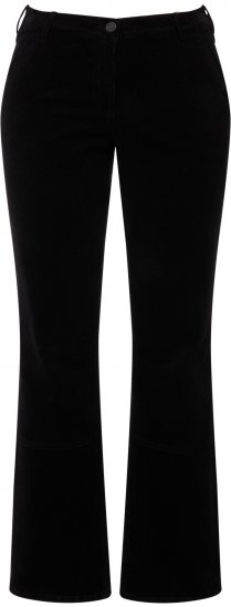 Ulla Popken Mandy Corduroy Pants Black - Дамски Дънки & Панталони в Големи Размери – Plus Size - 