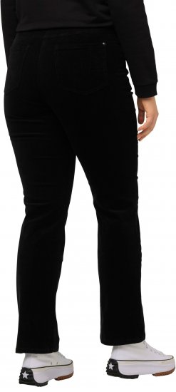 Ulla Popken Mandy Corduroy Pants Black - Дамски Дънки & Панталони в Големи Размери – Plus Size - 