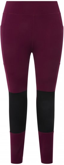 Ulla Popken High Waisted Hiking Leggings Purple - Дамски Дънки & Панталони в Големи Размери – Plus Size - 