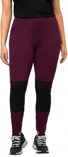 Ulla Popken High Waisted Hiking Leggings Purple - Дамски Дънки & Панталони в Големи Размери – Plus Size - 