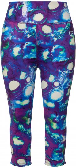 Ulla Popken Neon Bubble Quick Dry Leggings Blue - Дамски Дънки & Панталони в Големи Размери – Plus Size - 