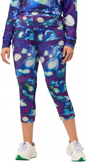 Ulla Popken Neon Bubble Quick Dry Leggings Blue - Дамски Дънки & Панталони в Големи Размери – Plus Size - 