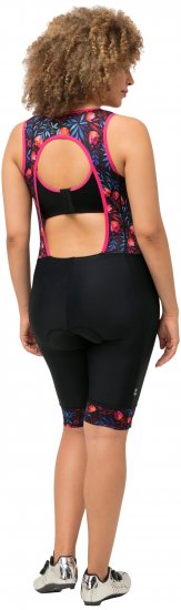 Ulla Popken Functional Padded Zip Front Cycling Leotard Black - Дамски Дънки & Панталони в Големи Размери – Plus Size - 