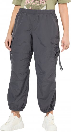 Ulla Popken Elastic Waist Cargo Pants Graphite Grey - Дамски Дънки & Панталони в Големи Размери – Plus Size - 