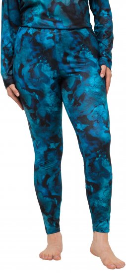 Ulla Popken Ink Print Functional Ski Leggings Blue - Дамски Дънки & Панталони в Големи Размери – Plus Size - 