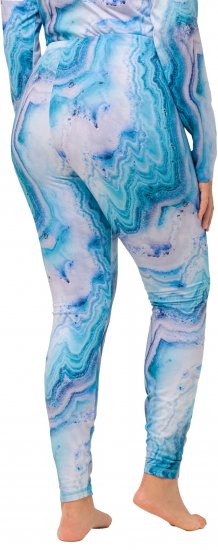 Ulla Popken Marble Ski Leggings Blue - Дамски Дънки & Панталони в Големи Размери – Plus Size - 