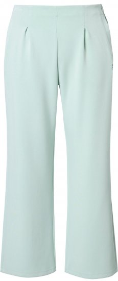Ulla Popken Box Pleat Stretch Fit Yoga Pants Light Blue - Дамски Дънки & Панталони в Големи Размери – Plus Size - 