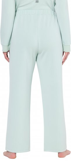 Ulla Popken Box Pleat Stretch Fit Yoga Pants Light Blue - Дамски Дънки & Панталони в Големи Размери – Plus Size - 