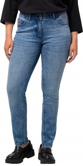 Ulla Popken Distressed Wash Jeans Blue - Дамски Дънки & Панталони в Големи Размери – Plus Size - 