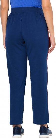 Ulla Popken Side Stripe Joggers Blue - Дамски Дънки & Панталони в Големи Размери – Plus Size - 
