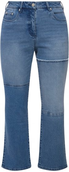 Ulla Popken Patchwork Jeans Blue - Дамски Дънки & Панталони в Големи Размери – Plus Size - 