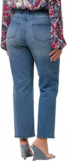 Ulla Popken Patchwork Jeans Blue - Дамски Дънки & Панталони в Големи Размери – Plus Size - 
