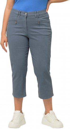 Ulla Popken Cropped Stretch Fit Mony Pants Light Sapphire - Дамски Дънки & Панталони в Големи Размери – Plus Size - 