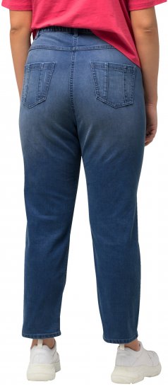 Ulla Popken Rhinestone Detail Stretch Fit Skinny Jeans Blue Denim - Дамски Дънки & Панталони в Големи Размери – Plus Size - 