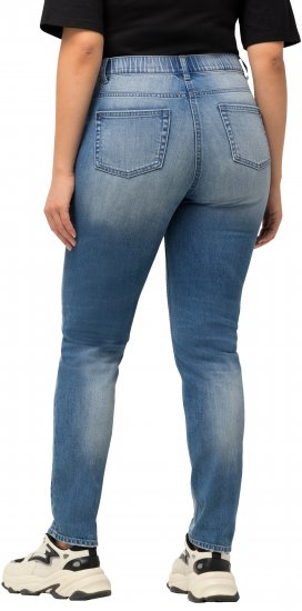 Ulla Popken Distressed Stretch Fit Sarah Jeans Blue - Дамски Дънки & Панталони в Големи Размери – Plus Size - 