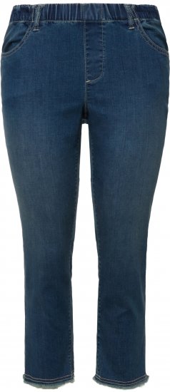 Ulla Popken Cropped Narrow Leg Jeans Blue Denim - Дамски Дънки & Панталони в Големи Размери – Plus Size - 