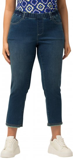 Ulla Popken Cropped Narrow Leg Jeans Blue Denim - Дамски Дънки & Панталони в Големи Размери – Plus Size - 