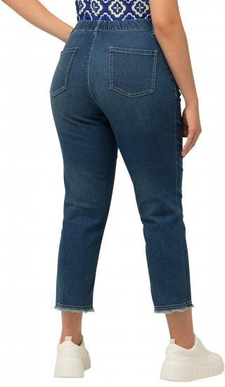 Ulla Popken Cropped Narrow Leg Jeans Blue Denim - Дамски Дънки & Панталони в Големи Размери – Plus Size - 