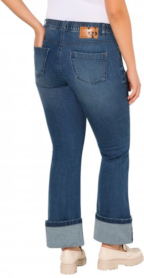 Ulla Popken Wide Cuff Stretch Fit Jeans Blue Denim - Дамски Дънки & Панталони в Големи Размери – Plus Size - 