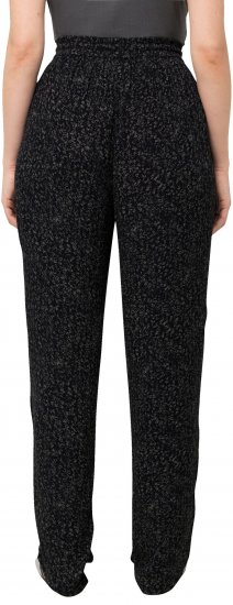 Ulla Popken Speckled Crepe Pull On Pants Black - Дамски Дънки & Панталони в Големи Размери – Plus Size - 