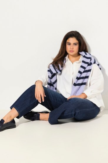 Ulla Popken Bootcut Stretch Fit Jeans Blue - Дънки - Дамски дънки в големи размери