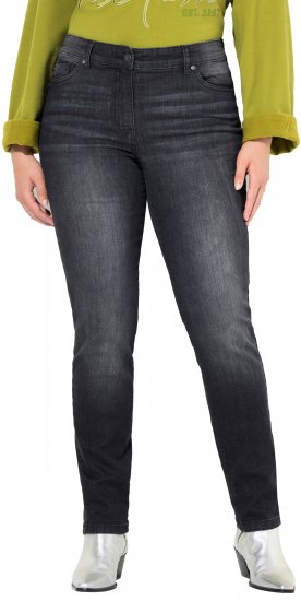 Ulla Popken Rhinestone Detail Stretch Fit Jeans Black - Дамски Дънки & Панталони в Големи Размери – Plus Size - 